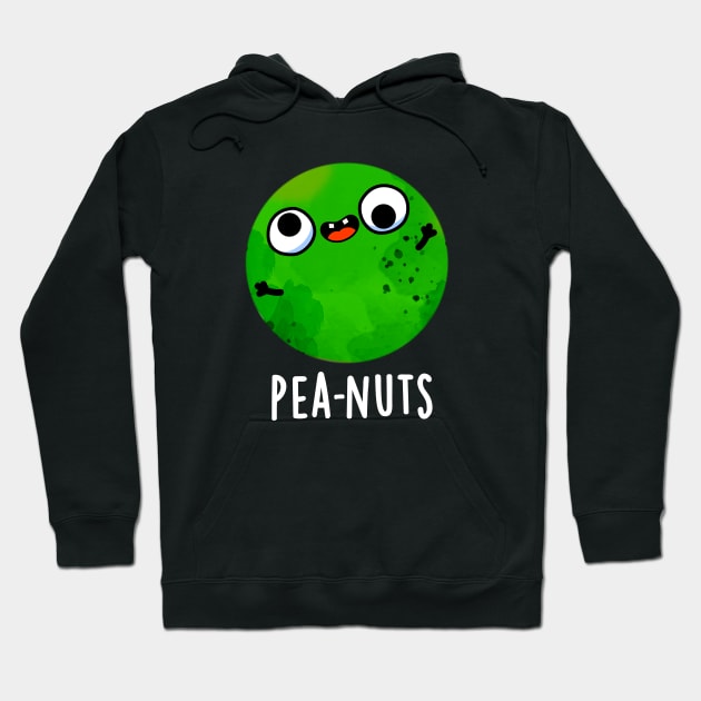 Pea-nuts Funny Crazy Pea Pun Hoodie by punnybone